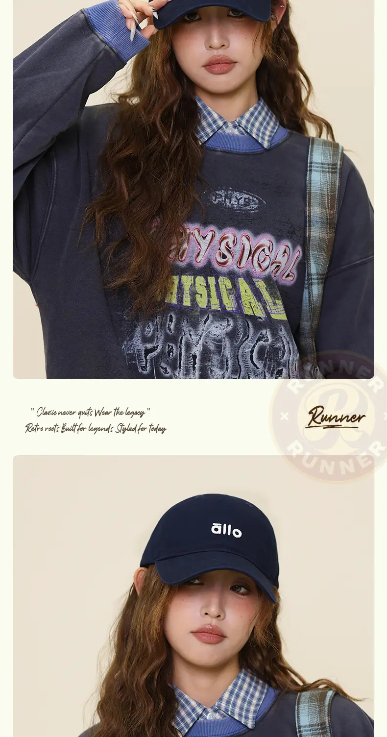 Women White Letter Baseball Cap with Hoodie — feature 12