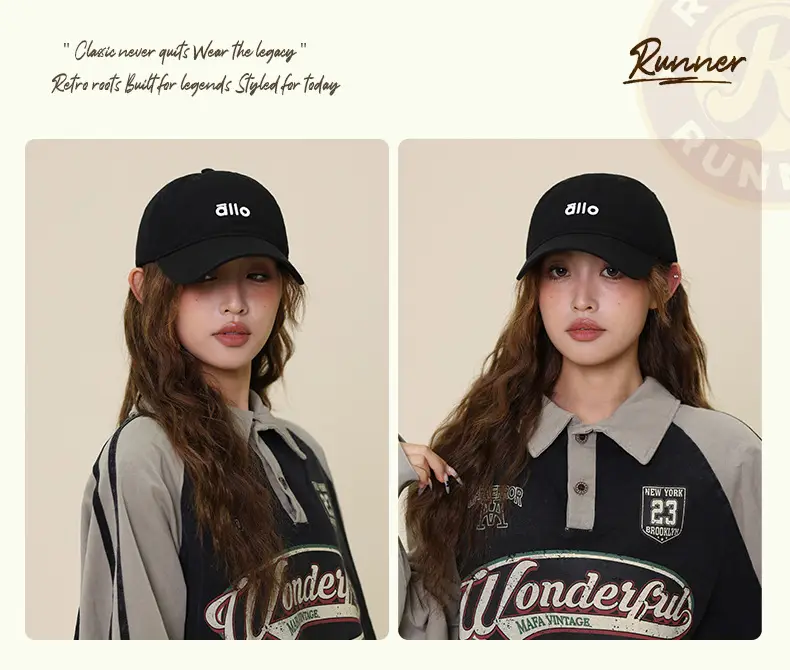 Women White Letter Baseball Cap with Hoodie — feature 17