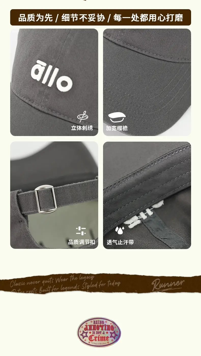 Women White Letter Baseball Cap with Hoodie — feature 9