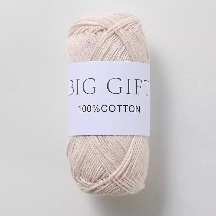 Biggift Super Soft Cotton Knitted Cotton Yarn Baby-Specific Yarn for Hand Knitting Crochet Sweaters Hand Knitting Yarn