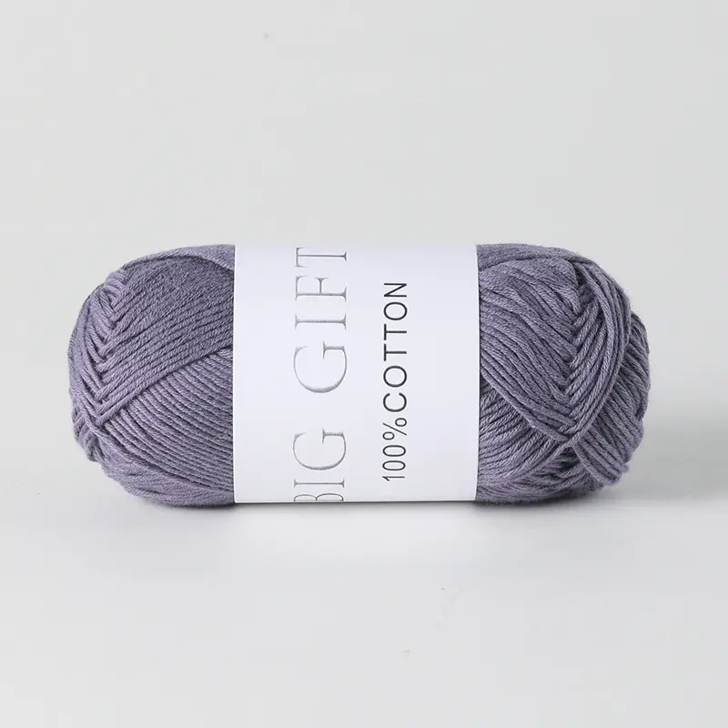 Biggift Super Soft Cotton Knitted Cotton Yarn Baby-Specific Yarn for Hand Knitting Crochet Sweaters Hand Knitting Yarn