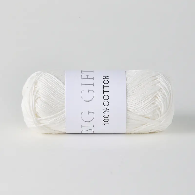 Biggift Super Soft Cotton Knitted Cotton Yarn Baby-Specific Yarn for Hand Knitting Crochet Sweaters Hand Knitting Yarn