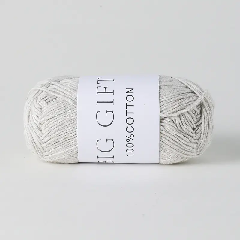 Biggift Super Soft Cotton Knitted Cotton Yarn Baby-Specific Yarn for Hand Knitting Crochet Sweaters Hand Knitting Yarn