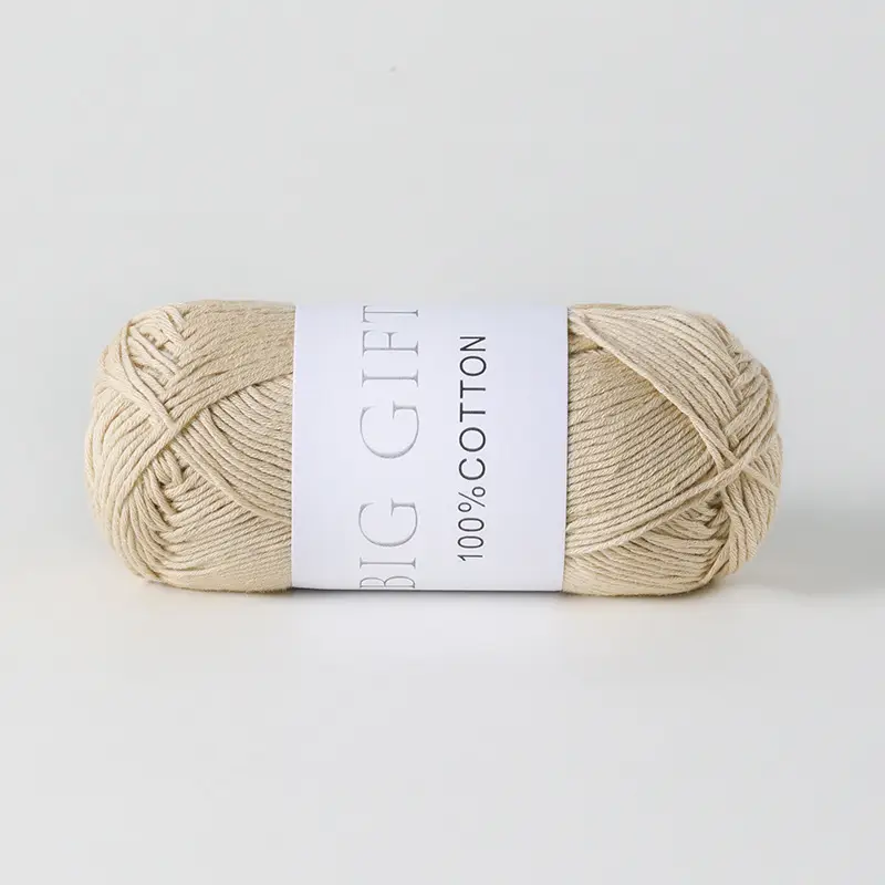 Biggift Super Soft Cotton Knitted Cotton Yarn Baby-Specific Yarn for Hand Knitting Crochet Sweaters Hand Knitting Yarn