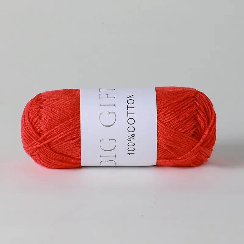 Biggift Super Soft Cotton Knitted Cotton Yarn Baby-Specific Yarn for Hand Knitting Crochet Sweaters Hand Knitting Yarn