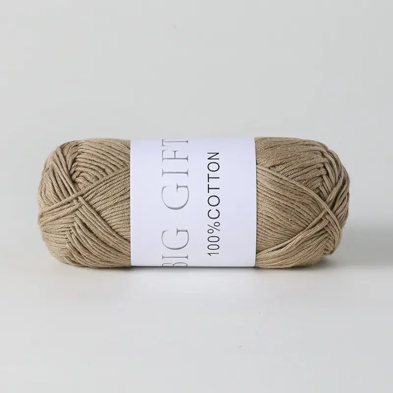 Biggift Super Soft Cotton Knitted Cotton Yarn Baby-Specific Yarn for Hand Knitting Crochet Sweaters Hand Knitting Yarn