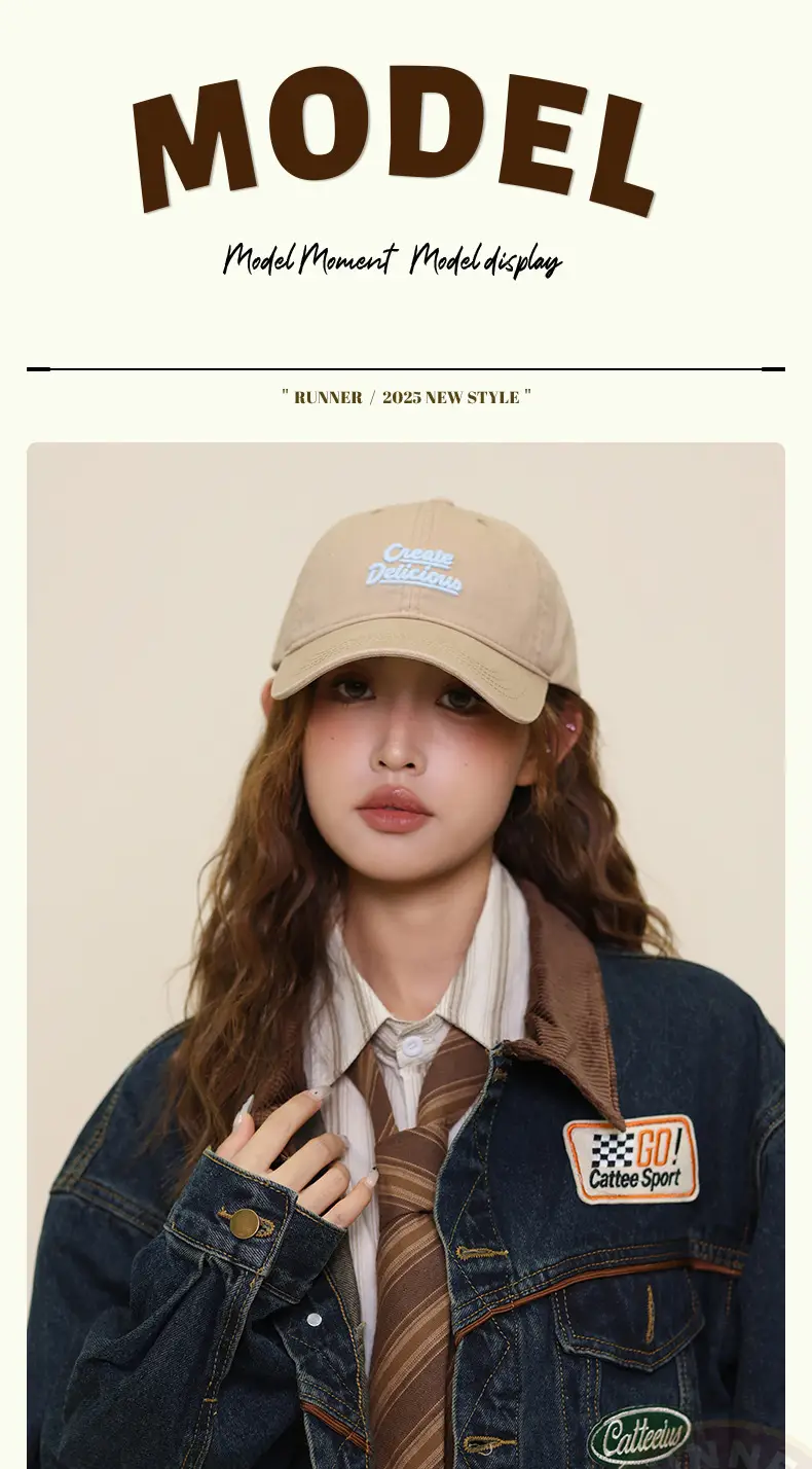 Korean Edition Embroidered Duckbill Cap for Men Women — feature 11