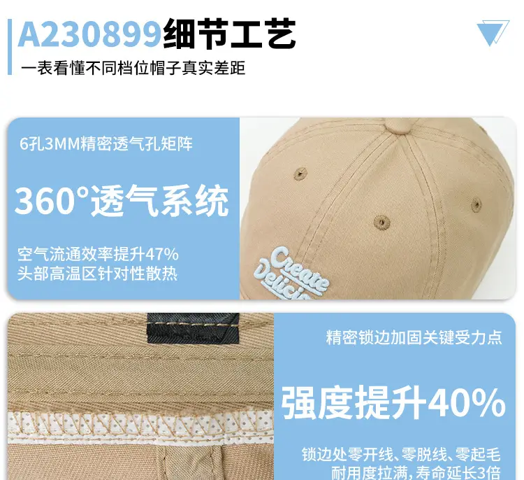 Korean Edition Embroidered Duckbill Cap for Men Women — feature 5