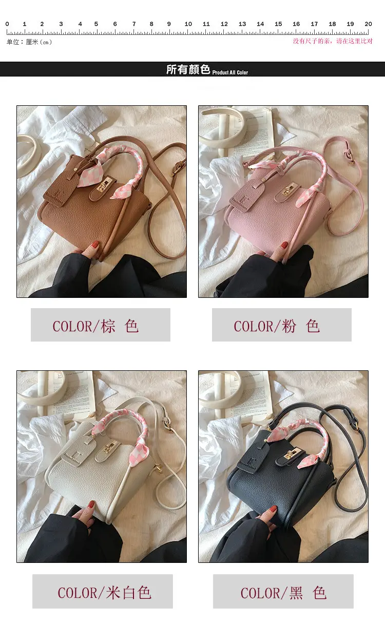 Women's Pink Leather Shoulder Bag with Bow — feature 5
