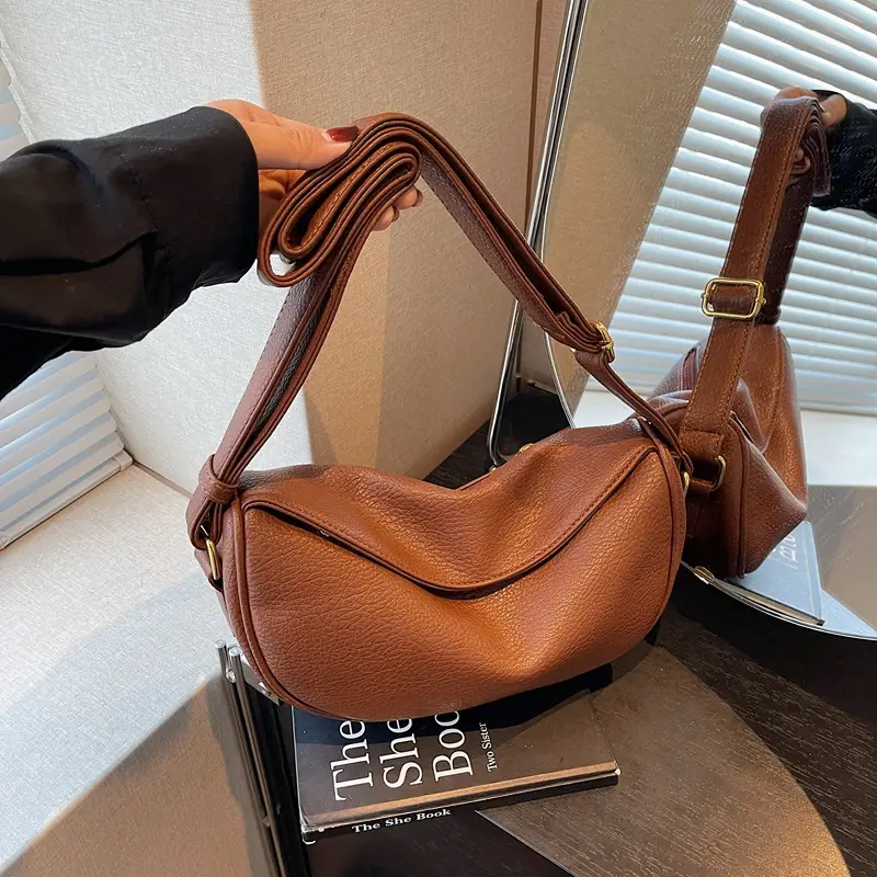 Brown Leather Crossbody Bag for Women 2025 - Image 6