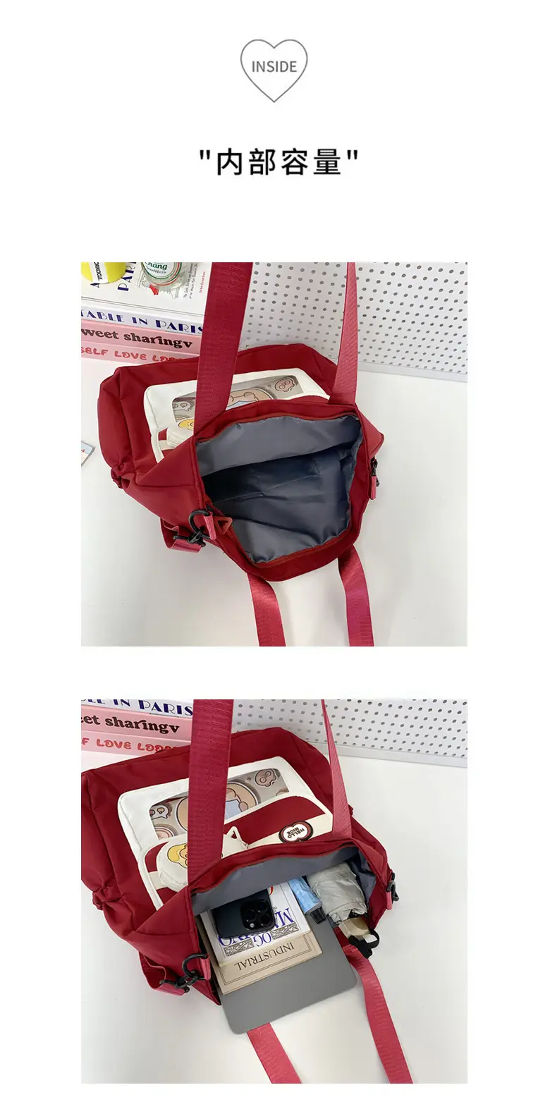 2025 Crossbody Fitness Bag with Cartoon Design — feature 31