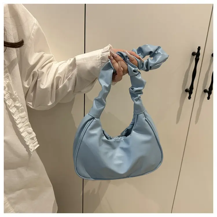 Candy Color Pleated Underarm Bag Women 2025 Summer — feature 13