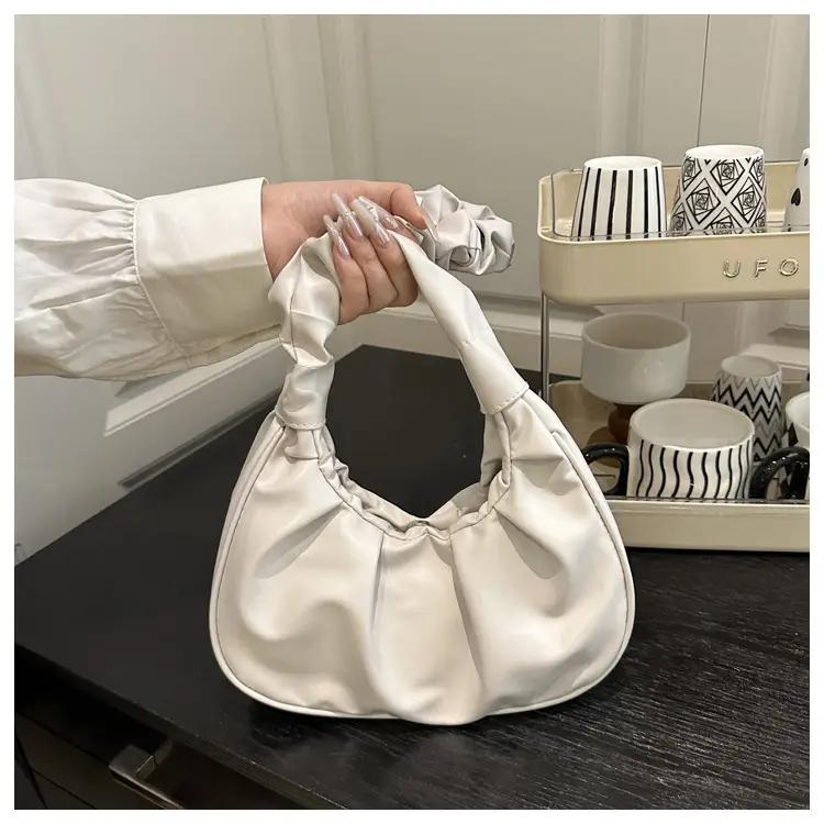 Candy Color Pleated Underarm Bag Women 2025 Summer — feature 17