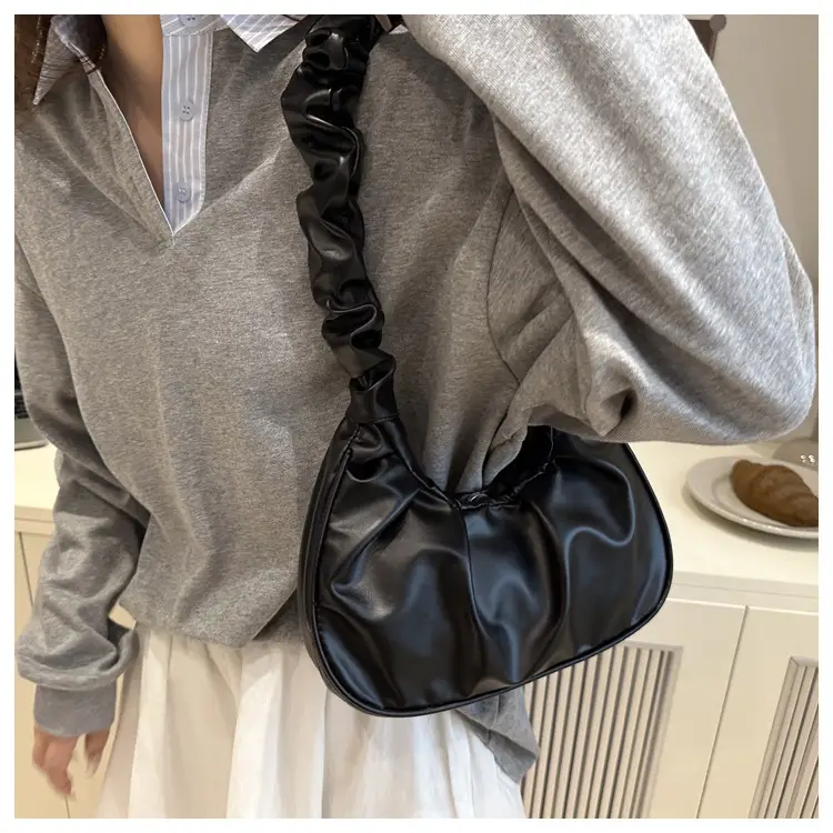 Candy Color Pleated Underarm Bag Women 2025 Summer — feature 6
