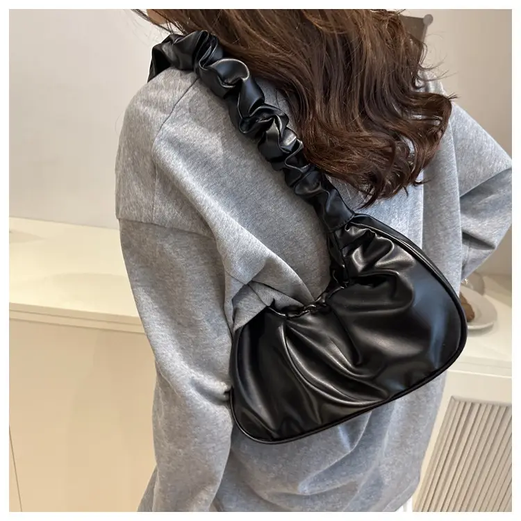 Candy Color Pleated Underarm Bag Women 2025 Summer — feature 7