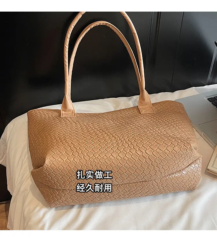 Red Korean Fashion Large Shoulder Tote Bag for Women — feature 7