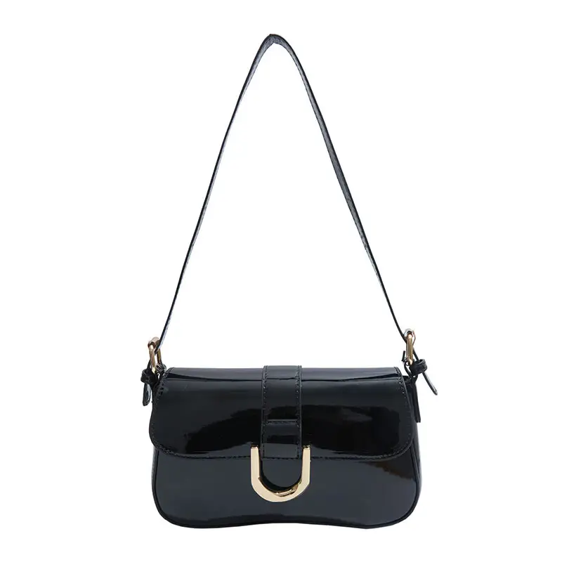 Women's 2-Piece Shoulder Bag Set Red Black Leather - Image 2