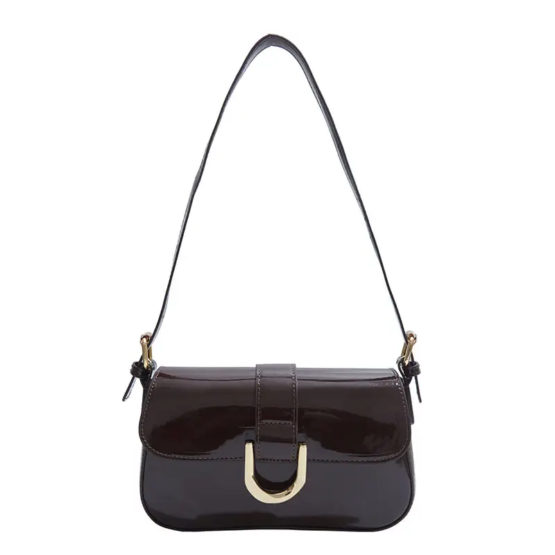 Women's 2-Piece Shoulder Bag Set Red Black Leather - Image 3