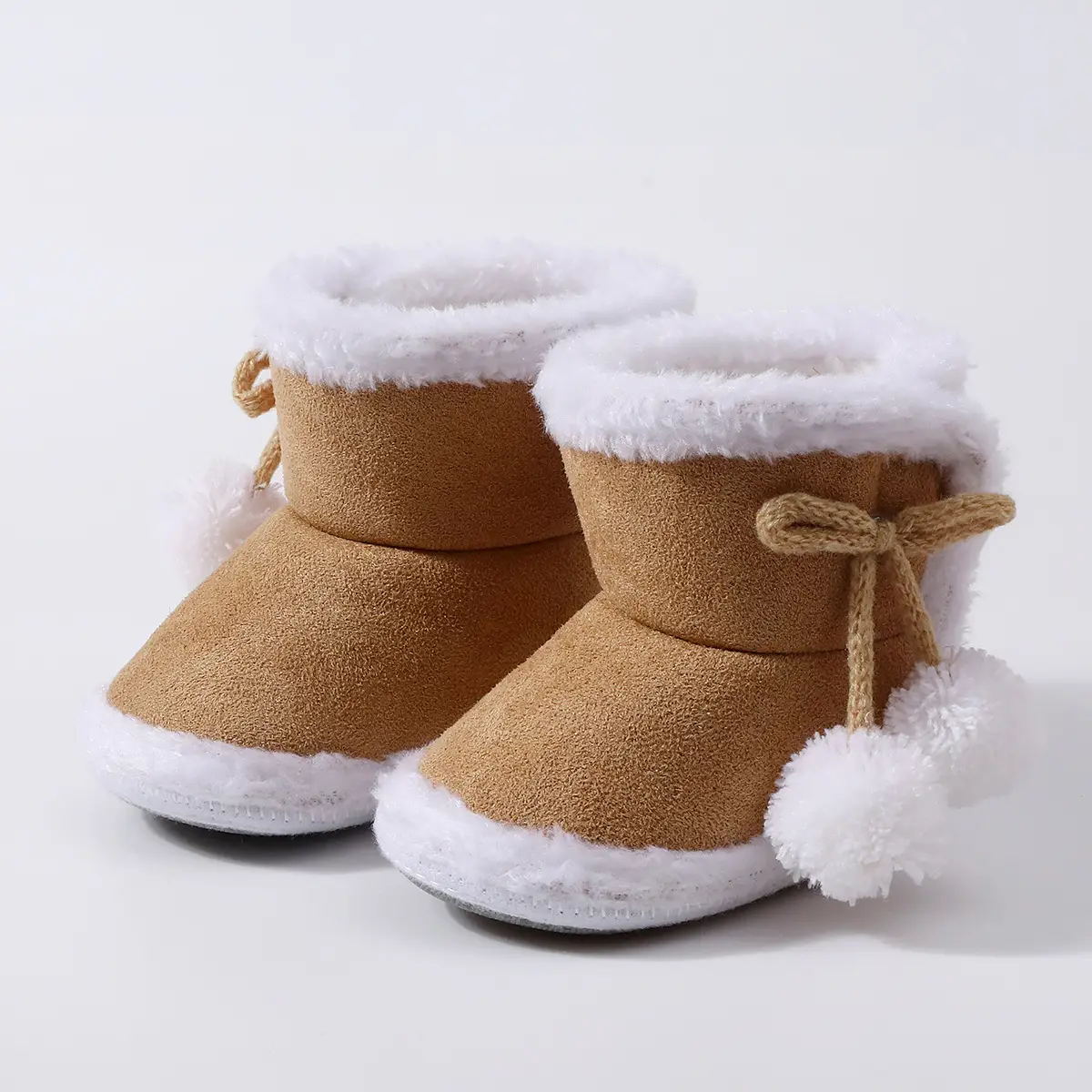 Pink Baby Soft-Soled High-Top Shoes for Kids 0-12 Months — feature 23