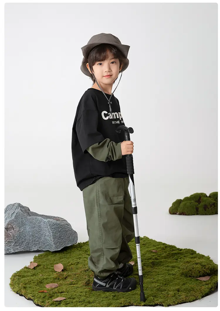 Haima Boys Camping Print Pure Cotton 2-Piece Outfit — feature 10