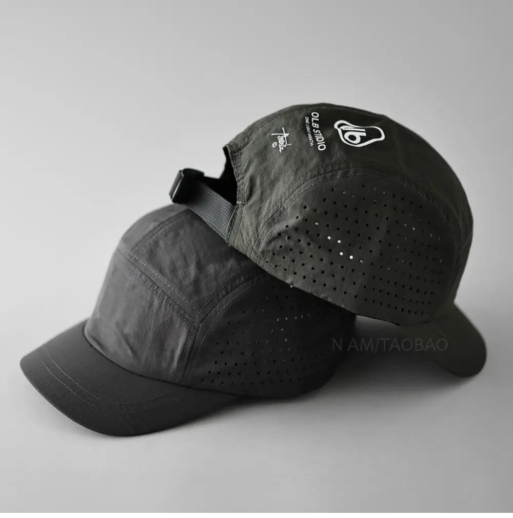 Men Black Mesh Baseball Cap with Peaked Design — feature 11