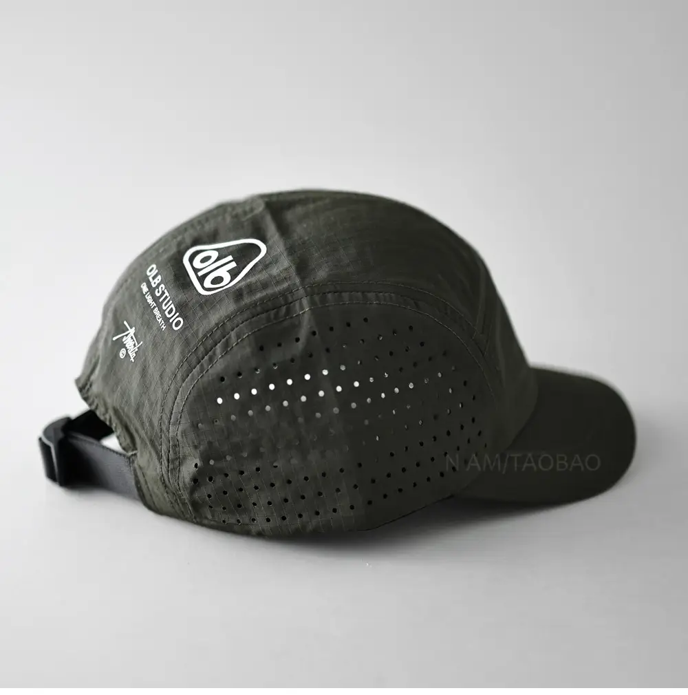 Men Black Mesh Baseball Cap with Peaked Design — feature 4