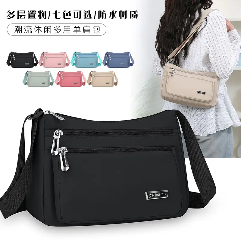 Pink Water-Resistant Crossbody Bag for Women - Image 10
