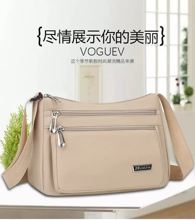 Pink Water-Resistant Crossbody Bag for Women — feature 2