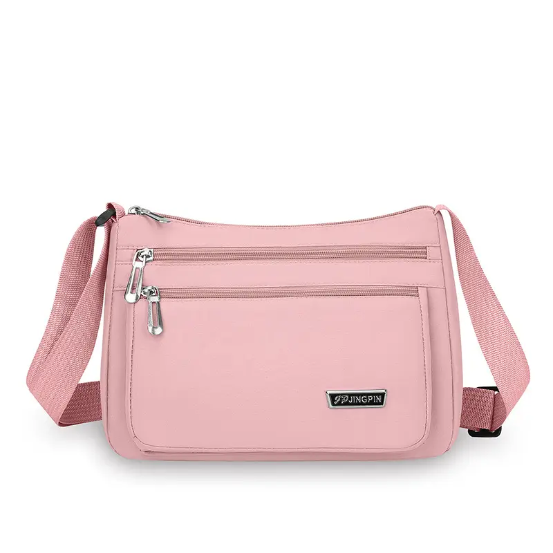Pink Water-Resistant Crossbody Bag for Women - Image 2