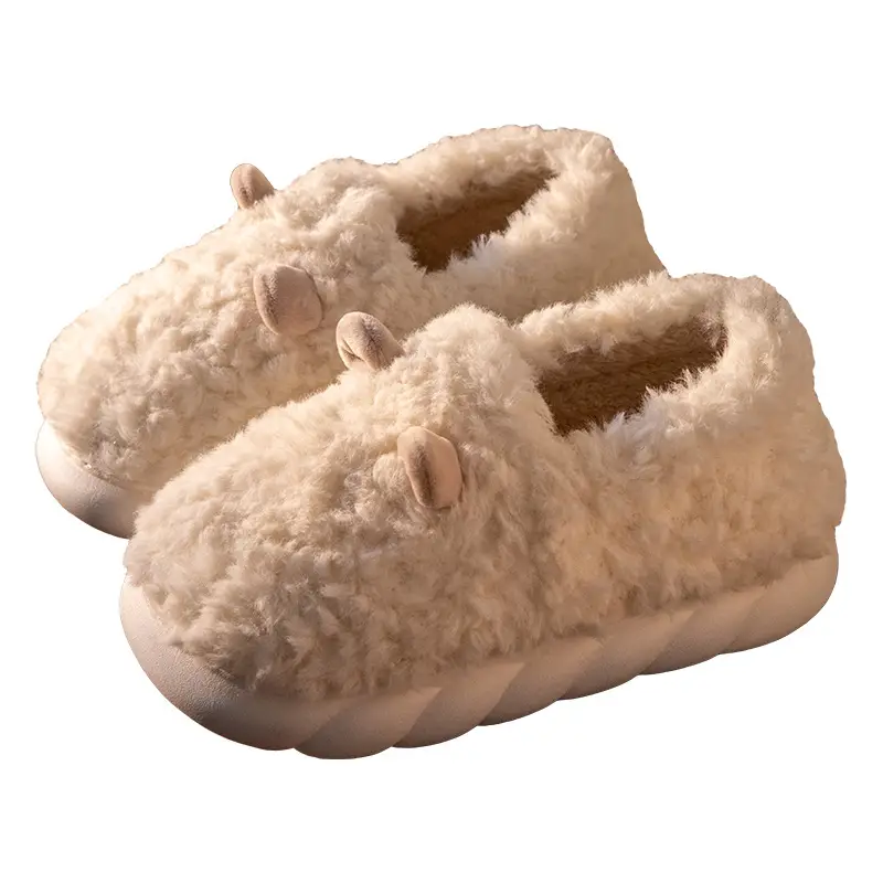 Winter Warm Cotton Slippers for Women Men - Image 11