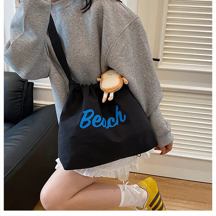 Red Textured Shoulder Bag with Cute Bear Design — feature 18