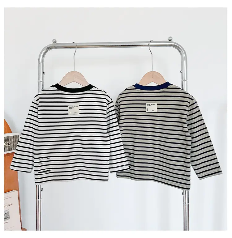 Nausicaa Boys Striped T-Shirt 2025 Autumn — feature 17