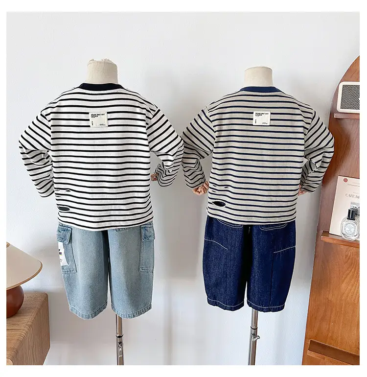 Nausicaa Boys Striped T-Shirt 2025 Autumn — feature 20