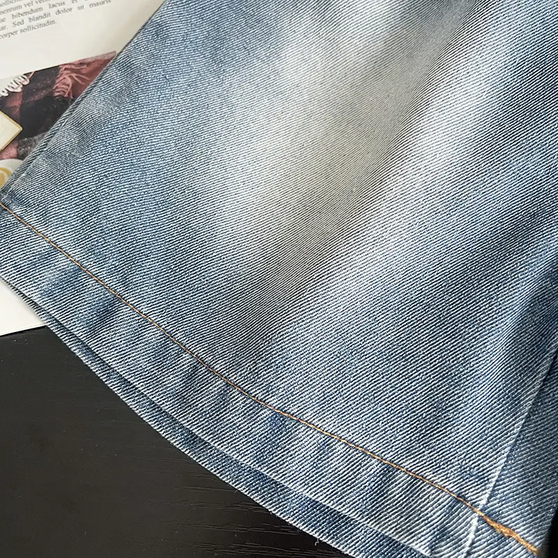 Boys Wash Ink Denim Shorts Short Sleeve Suit — feature 15
