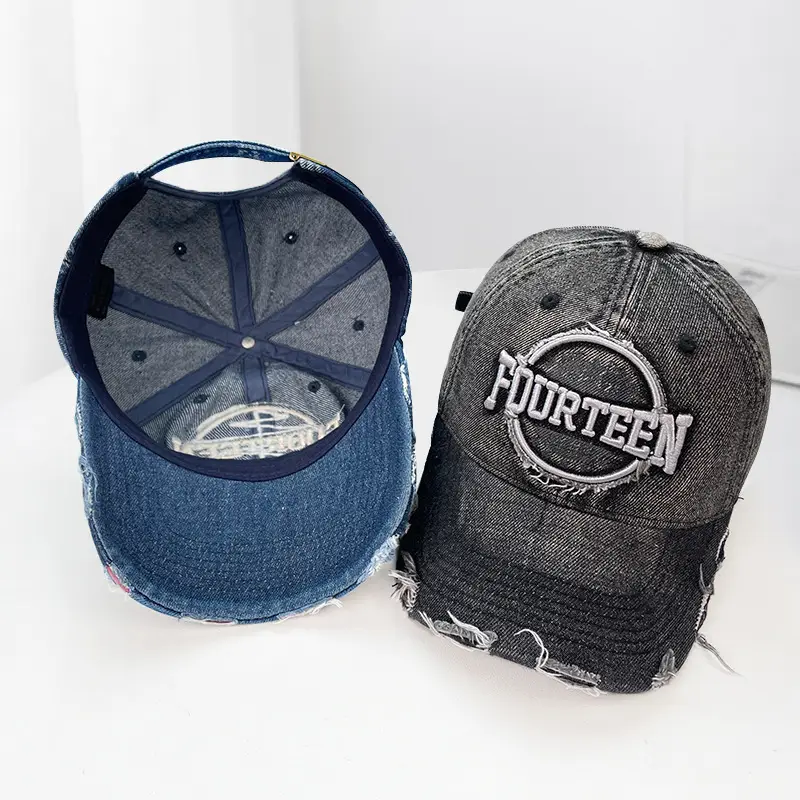 Retro Gray Baseball Cap with Sunshade & Embroidery for Women — feature 17