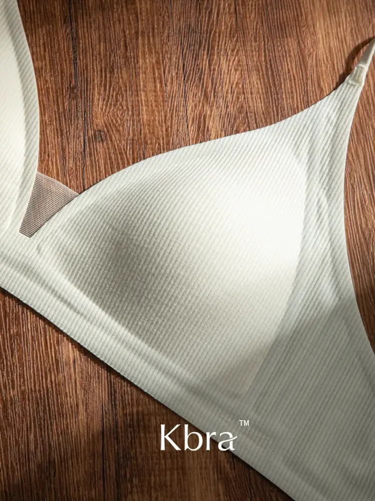 French Deep V Triangle Cup Intimates for Girls Without Rims 2025 Hot Style Beautiful Back Seamless Push-Up Summer Thin Bra — feature 11
