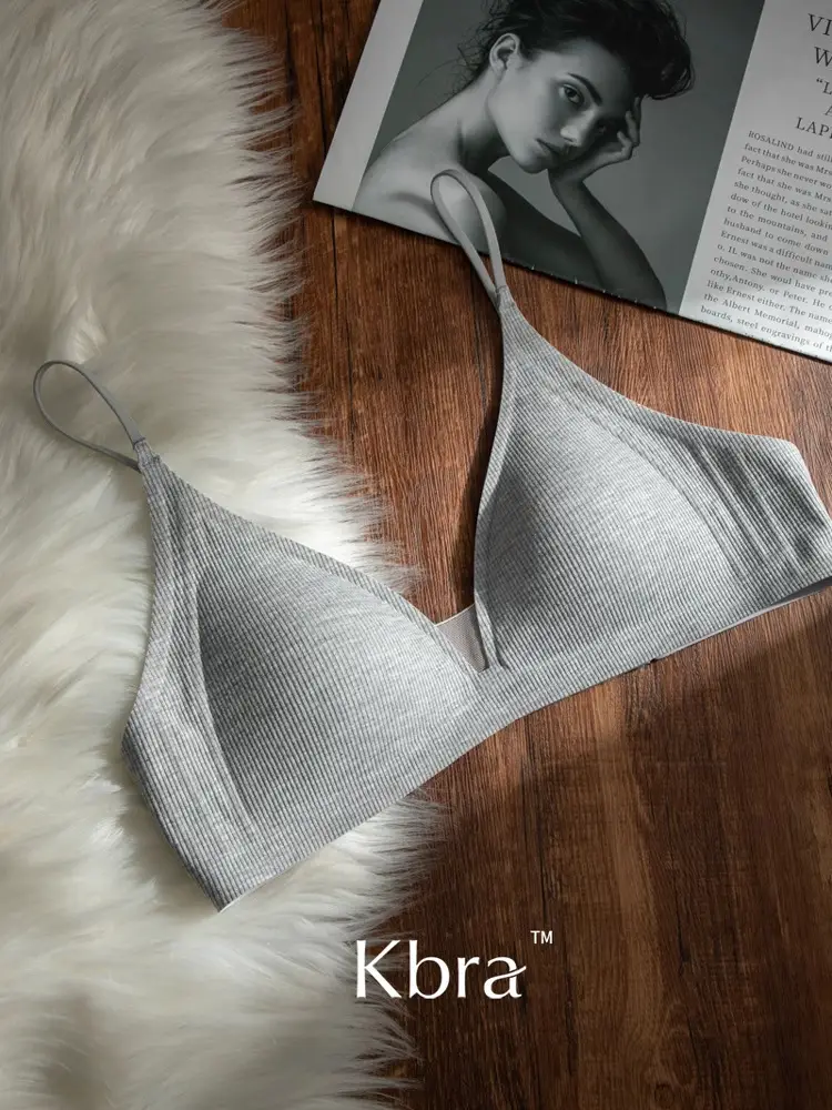 French Deep V Triangle Cup Intimates for Girls Without Rims 2025 Hot Style Beautiful Back Seamless Push-Up Summer Thin Bra — feature 18
