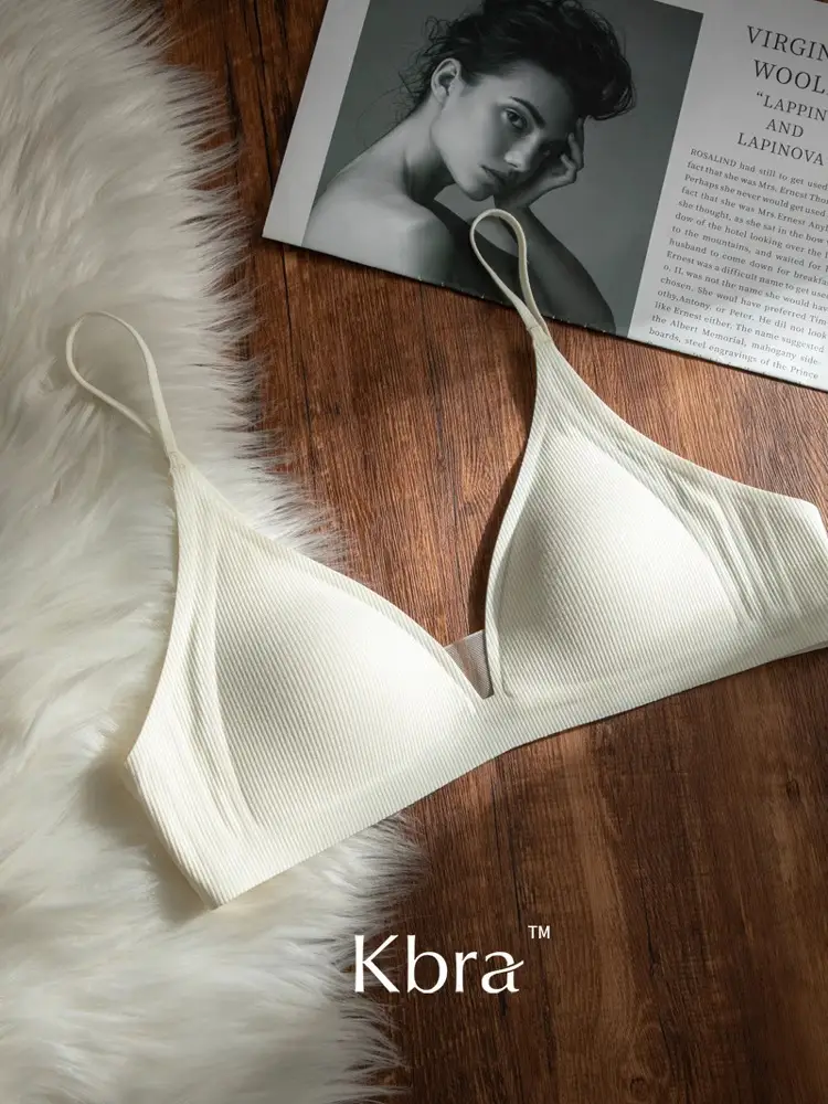 French Deep V Triangle Cup Intimates for Girls Without Rims 2025 Hot Style Beautiful Back Seamless Push-Up Summer Thin Bra — feature 19
