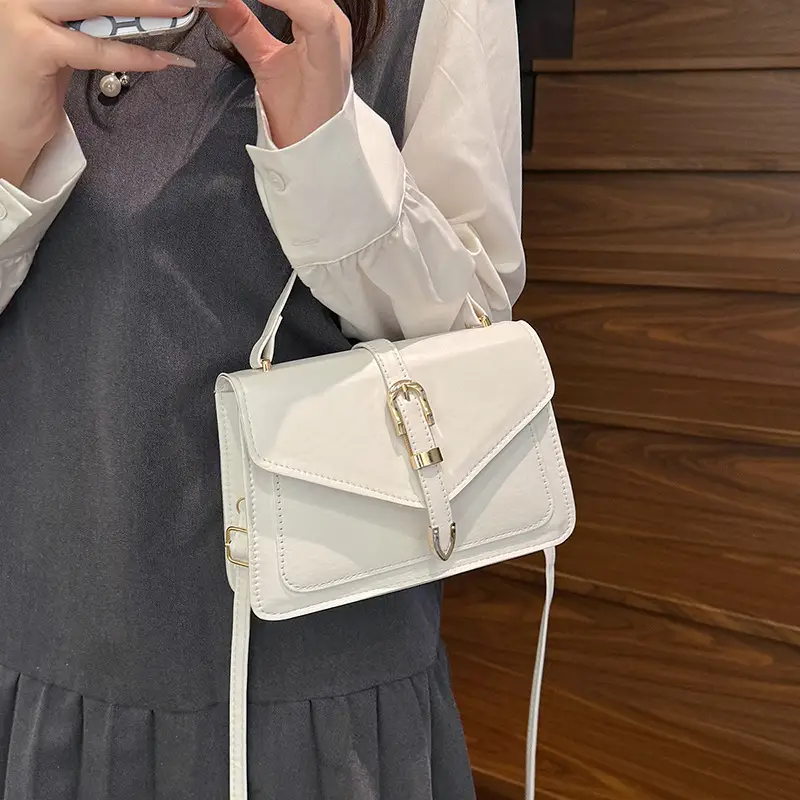 Women's Plaid Shoulder Crossbody Bag Brown White 2025 - Image 4