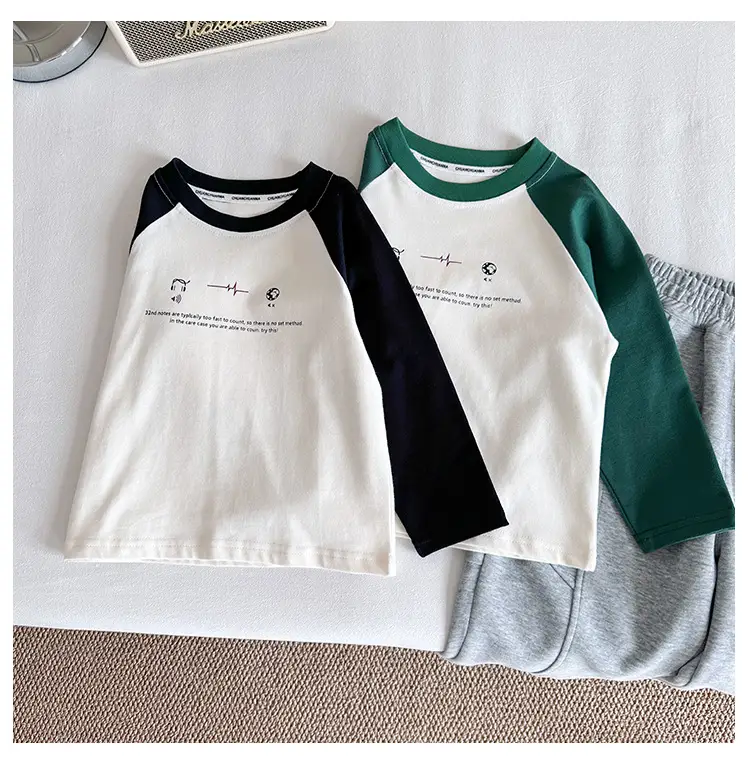 Nausicaa Boys Printed T-Shirt Grey White Letter Bottom 2025 — feature 10
