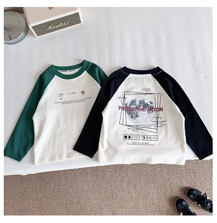 Nausicaa Boys Printed T-Shirt Grey White Letter Bottom 2025 — feature 14