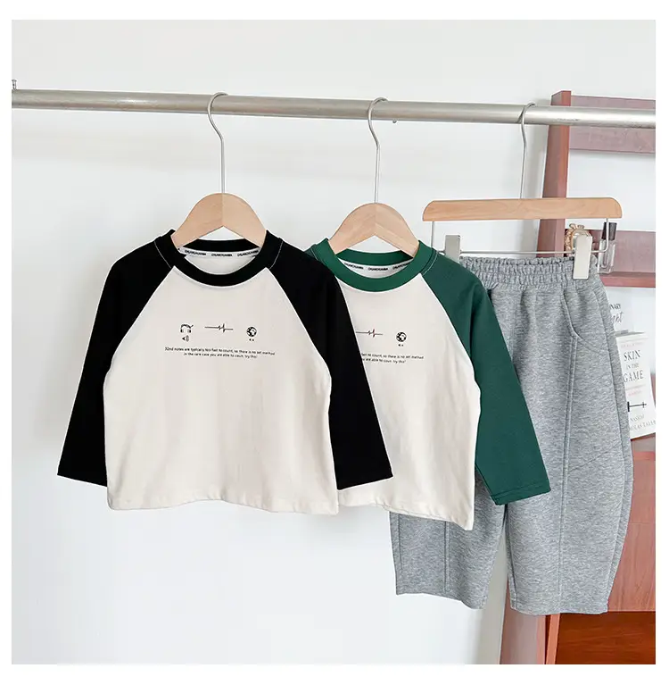 Nausicaa Boys Printed T-Shirt Grey White Letter Bottom 2025 — feature 15
