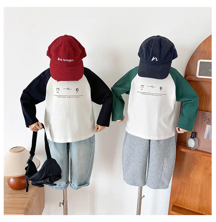 Nausicaa Boys Printed T-Shirt Grey White Letter Bottom 2025 — feature 17