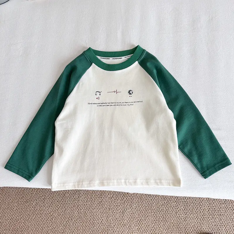 Nausicaa Boys Printed T-Shirt Grey White Letter Bottom 2025 - Image 2