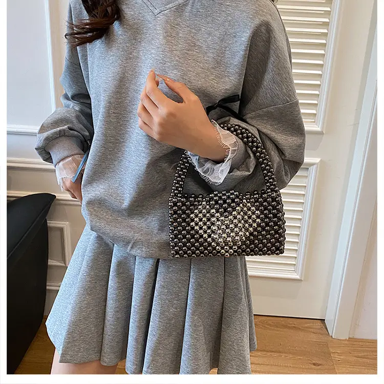 Handheld Pearl Beaded Bag for Women — feature 17