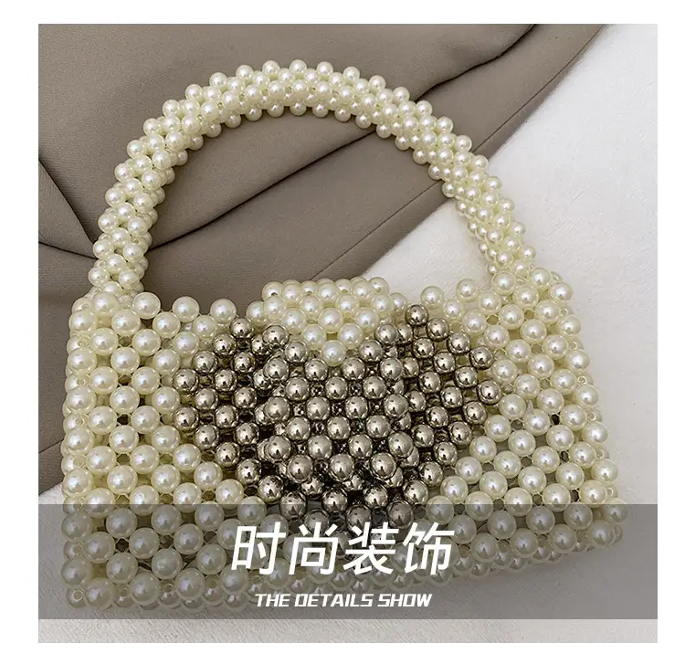Handheld Pearl Beaded Bag for Women — feature 4