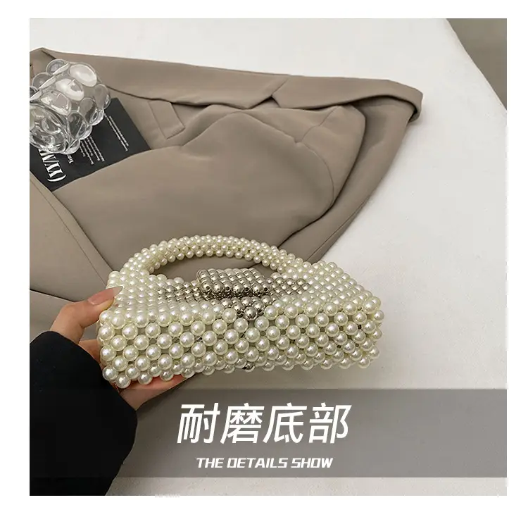 Handheld Pearl Beaded Bag for Women — feature 5