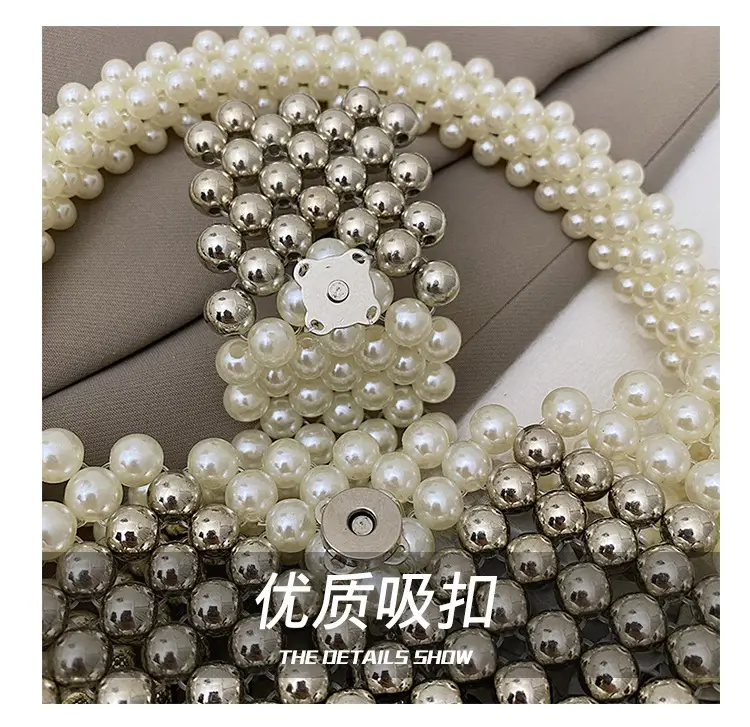 Handheld Pearl Beaded Bag for Women — feature 6