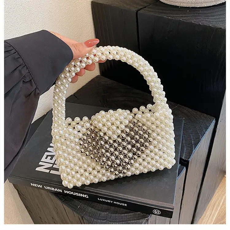 Handheld Pearl Beaded Bag for Women — feature 8