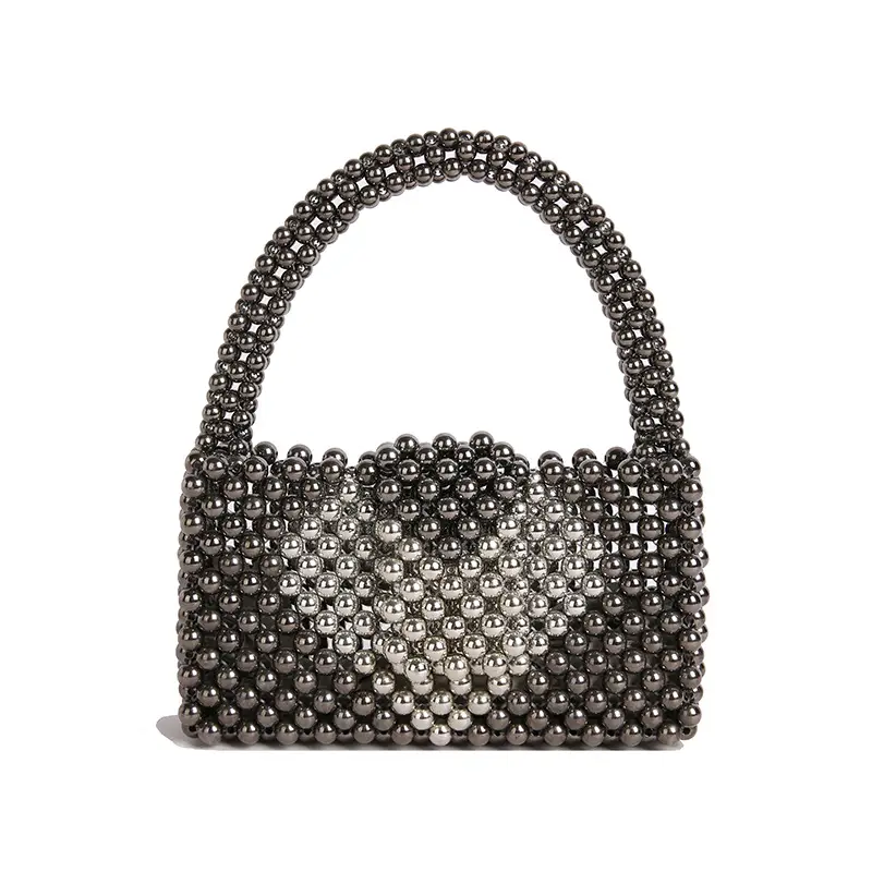 Handheld Pearl Beaded Bag for Women - Image 3